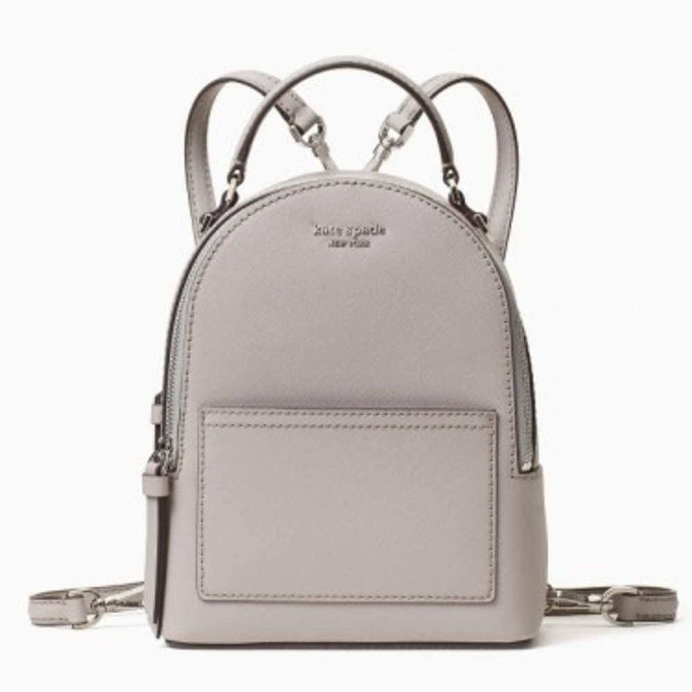 KATE SPADE New York Cameron Mini Convertible Backpack Sling Crossbody SOFT TAUPE